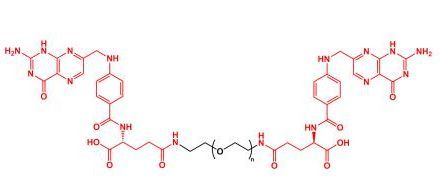 二叶酸聚乙二醇 FA-PEG-FA(图1)