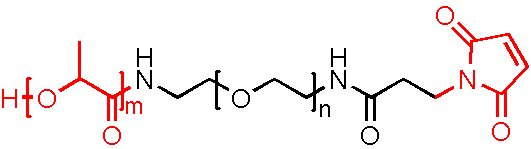 Poly(D,L-lactide)-PEG-Maleimide，PLA-PEG-MAL(图1)