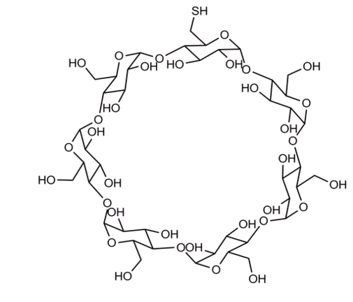 Cyclodetrin-β-SH，精基-β-环糊(图1)